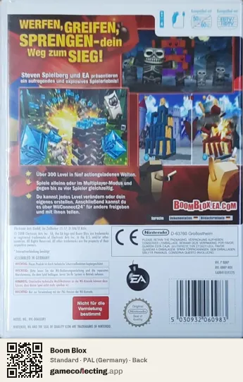 Boom Blox Nintendo Wii, Germany box back