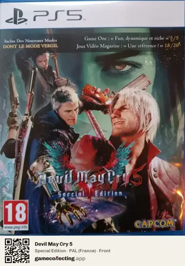 Devil May Cry 5 PlayStation 5, France box front