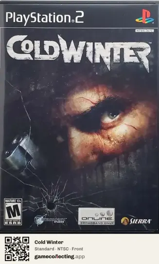 Cold Winter PlayStation 2, NTSC box front
