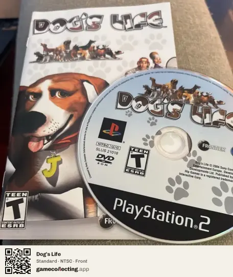 Dog's Life PlayStation 2, NTSC box front