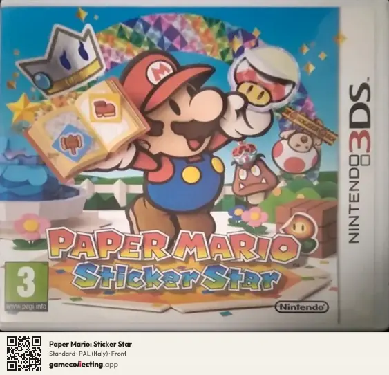 Paper Mario: Sticker Star Nintendo 3DS, Italy box front
