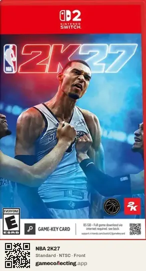 NBA 2K27 Nintendo Switch 2, NTSC box front