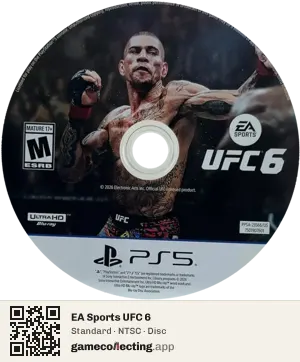 EA Sports UFC 6 PlayStation 5, NTSC disc
