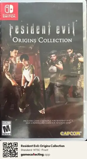 Resident Evil: Origins Collection Nintendo Switch, NTSC box front