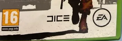 Battlefield: Bad Company 2, the PEGI square on its front