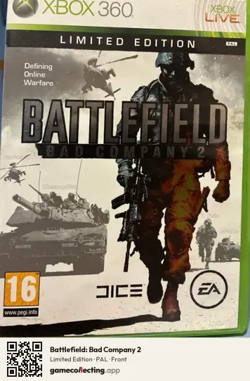 Battlefield: Bad Company 2 Xbox 360, PAL box front