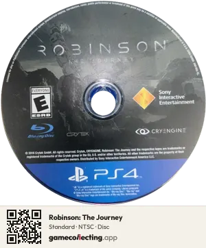 Robinson: The Journey PlayStation 4, NTSC disc