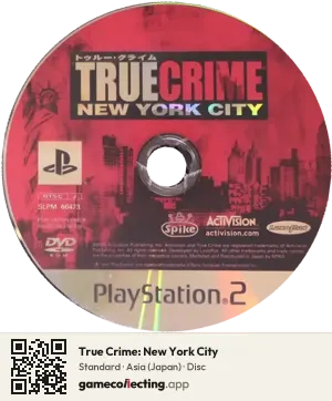 True Crime: New York City PlayStation 2, Asia disc