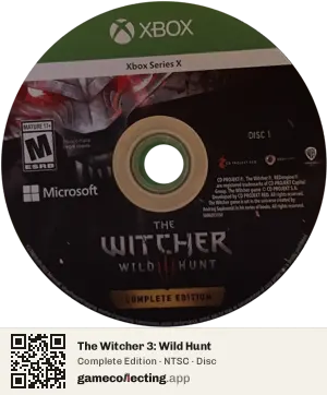 The Witcher 3: Wild Hunt Xbox Series X, NTSC disc