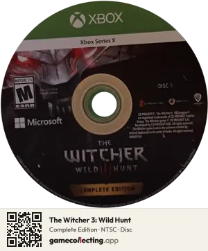 The Witcher 3: Wild Hunt Xbox Series X, NTSC disc