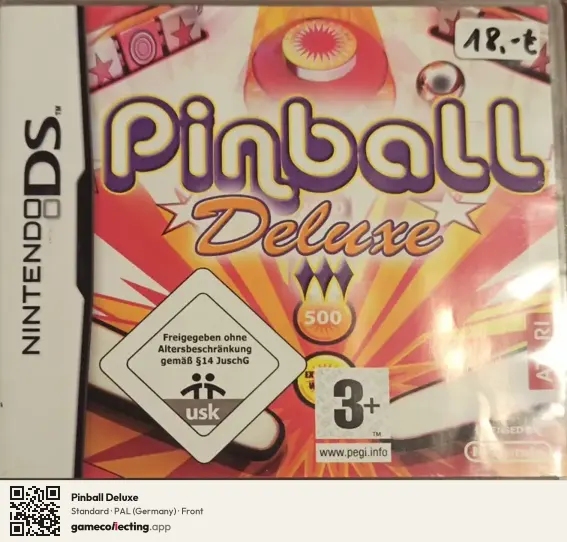 Pinball Deluxe Nintendo DS, Germany box front
