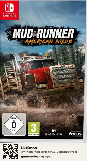 MudRunner Nintendo Switch, Germany box front