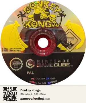 Donkey Konga Nintendo GameCube, PAL disc