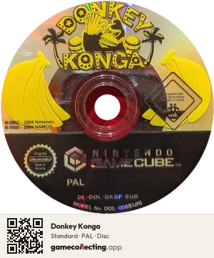 Donkey Konga Nintendo GameCube, PAL disc