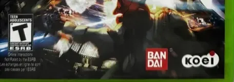 Dynasty Warriors: Gundam 3, the ESRB box on its front