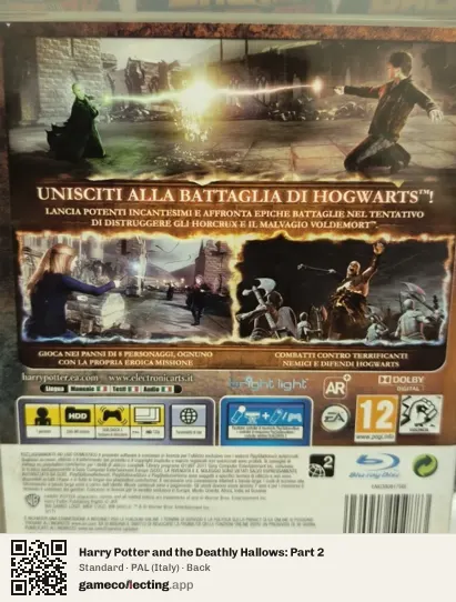 Harry Potter and the Deathly Hallows: Part 2 PlayStation 3, Italy box back