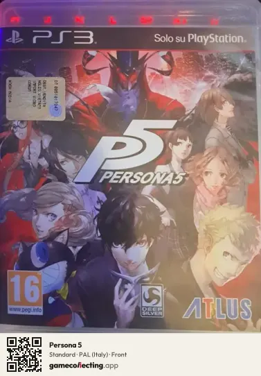 Persona 5 PlayStation 3, Italy box front