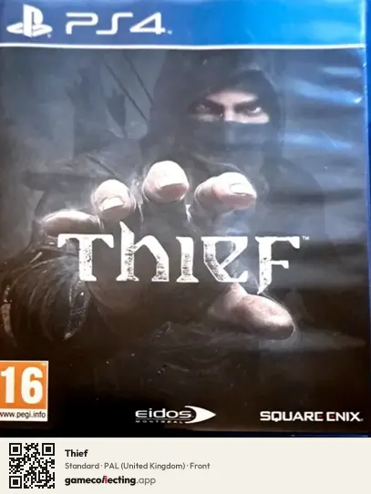 Thief PlayStation 4, United Kingdom box front