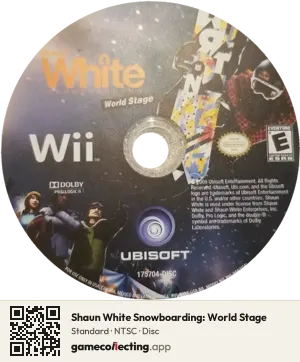 Shaun White Snowboarding: World Stage Nintendo Wii, NTSC disc