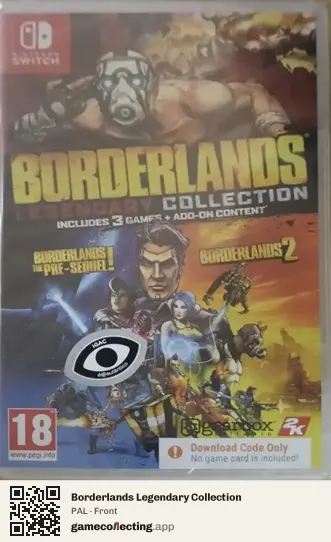 Borderlands Legendary Collection Nintendo Switch, PAL box front