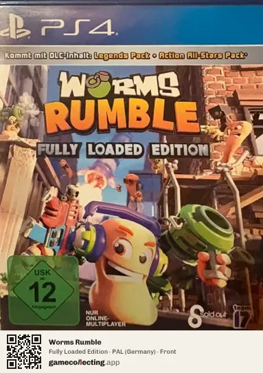Worms Rumble PlayStation 4, Germany box front