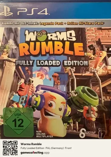 Worms Rumble PlayStation 4, Germany box front