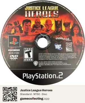 Justice League Heroes PlayStation 2, NTSC disc