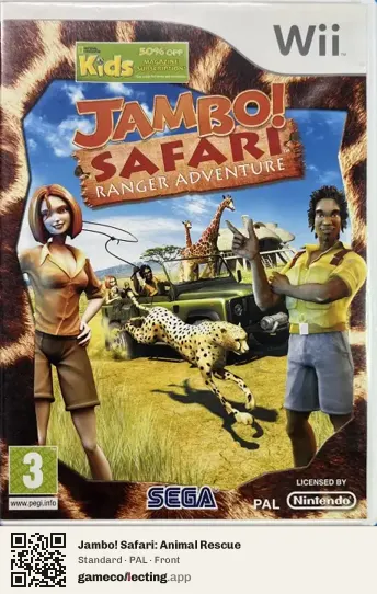 Jambo! Safari: Animal Rescue Nintendo Wii, PAL box front