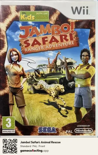 Jambo! Safari: Animal Rescue Nintendo Wii, PAL box front