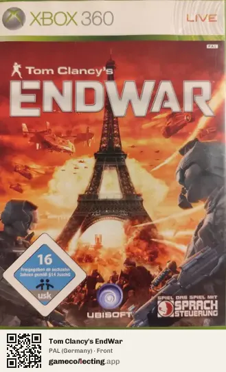 Tom Clancy's EndWar Xbox 360, Germany box front