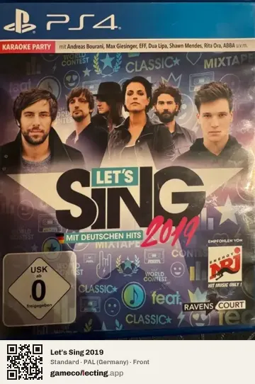 Let's Sing 2019 PlayStation 4, Germany box front