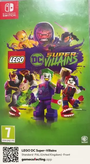 LEGO DC Super-Villains Nintendo Switch, United Kingdom box front