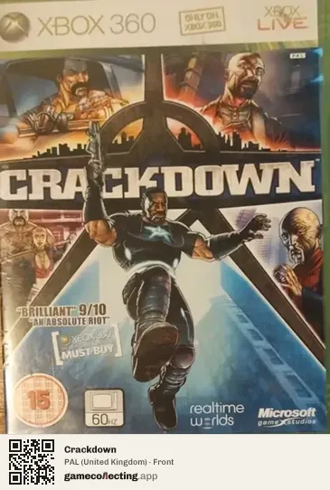 Crackdown Xbox 360, United Kingdom box front