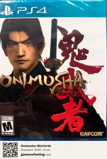 Onimusha: Warlords PlayStation 4, NTSC box front