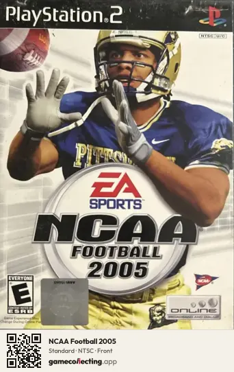 NCAA Football 2005 PlayStation 2, NTSC box front