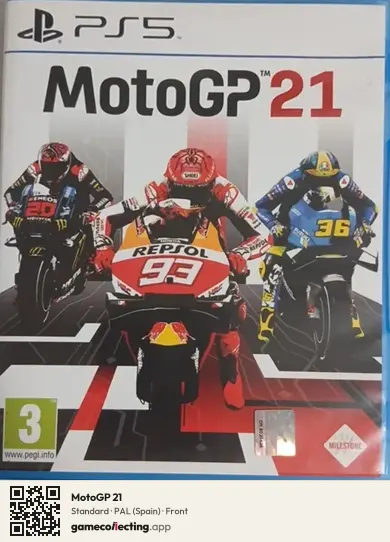 MotoGP 21 PlayStation 5, Spain box front