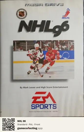 NHL 96 Sega Mega Drive / Genesis, PAL box front