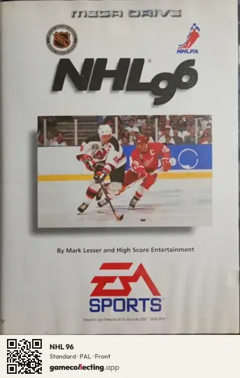 NHL 96 Sega Mega Drive / Genesis, PAL box front