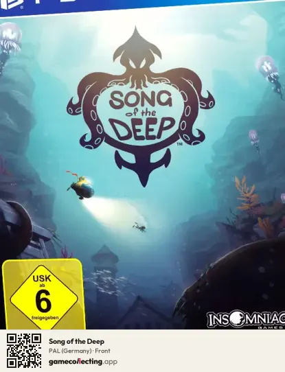 Song of the Deep PlayStation 4, Germany box front