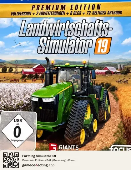 Farming Simulator 19 PlayStation 4, Germany box front