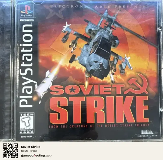 Soviet Strike PlayStation, NTSC box front