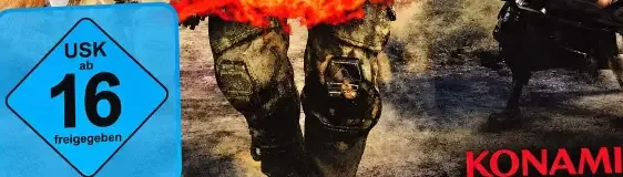 Contra: Rogue Corps, the USK square on its front