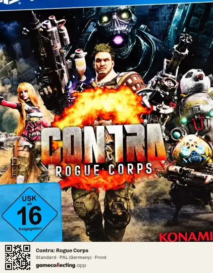 Contra: Rogue Corps PlayStation 4, Germany box front