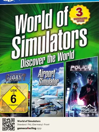 World of Simulators PlayStation 4, Germany box front