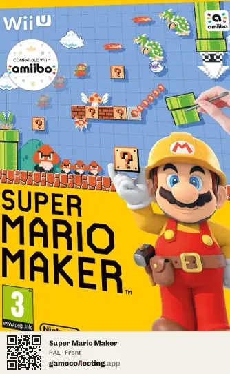 Super Mario Maker Nintendo Wii U, PAL box front