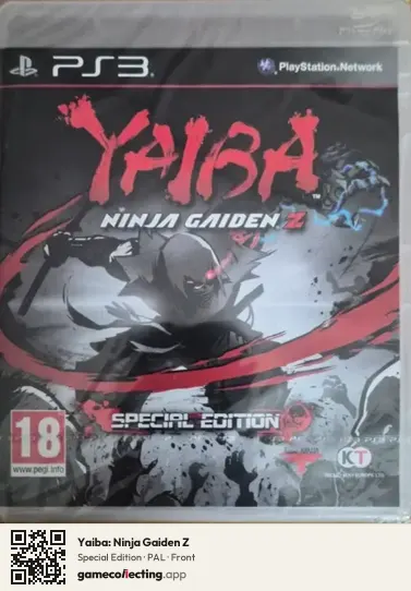 Yaiba: Ninja Gaiden Z PlayStation 3, PAL box front