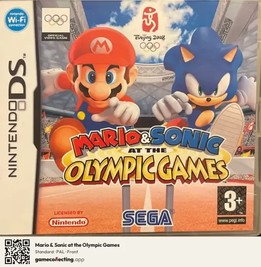 Mario & Sonic at the Olympic Games Nintendo DS, PAL box front