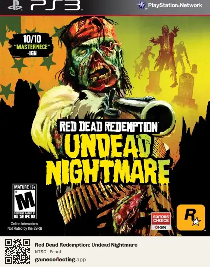 Red Dead Redemption: Undead Nightmare PlayStation 3, NTSC box front