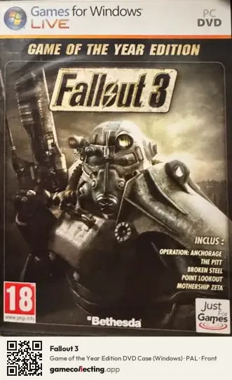 Fallout 3 Computer, PAL box front