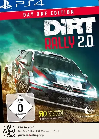 Dirt Rally 2.0 PlayStation 4, Germany box front